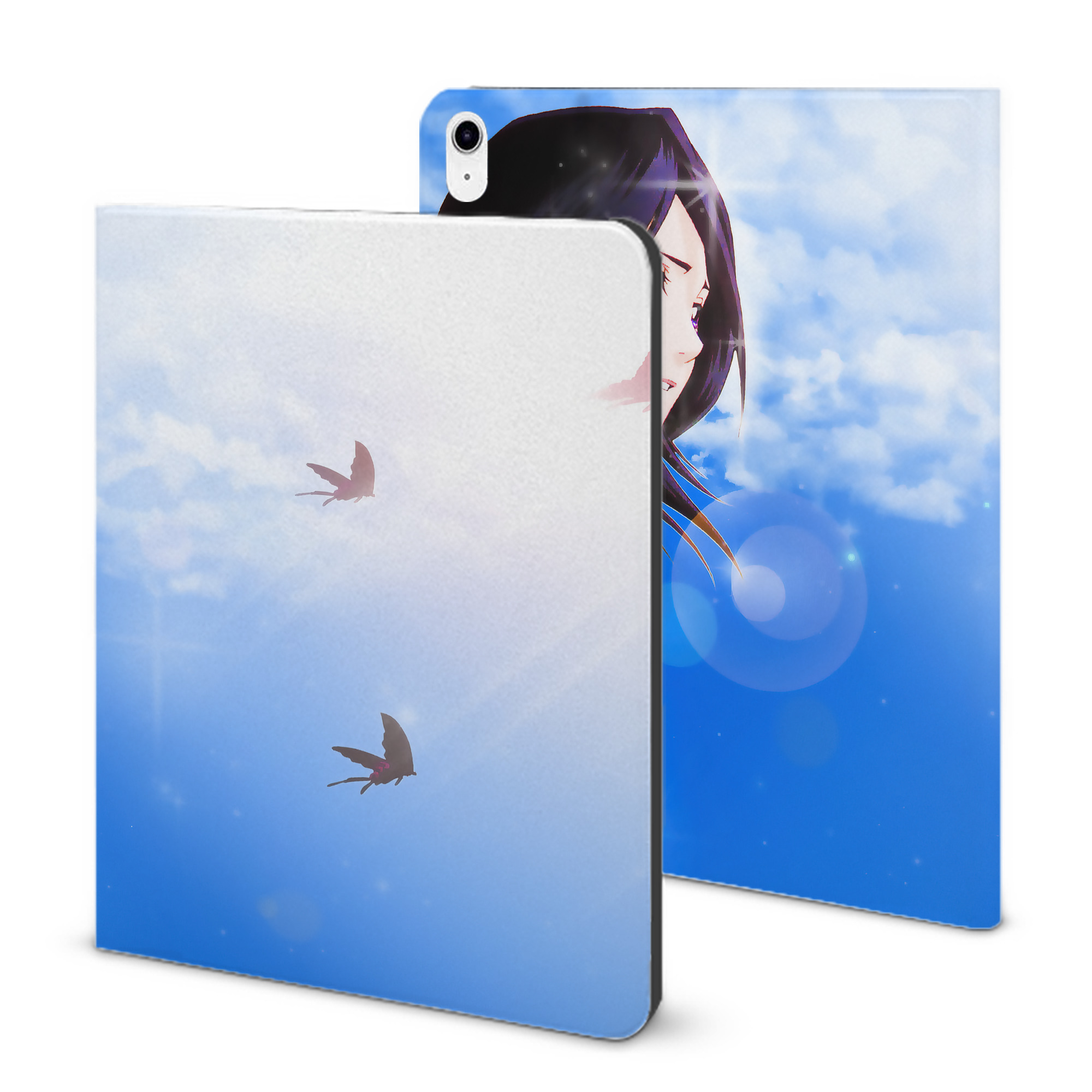 （画像用） ブリーチ BLEACH IPad ケース ブック型 PUレザー TPU 耐衝撃 軽量 薄型 ペン収納なし 全面保護 IPad 各モデル対応
